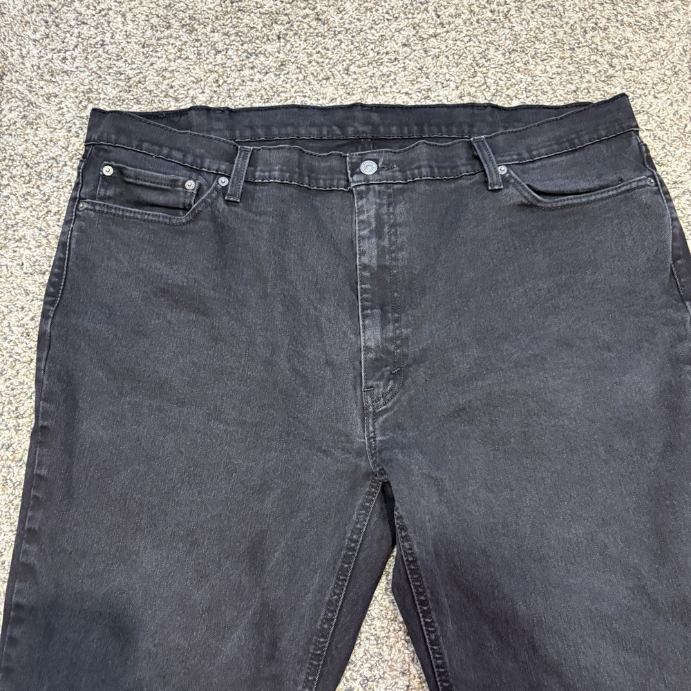 Levi's 541 Men's Black Wash Jeans‎ W44 L32 Athletic Taper Stretch - Picture 2 of 16